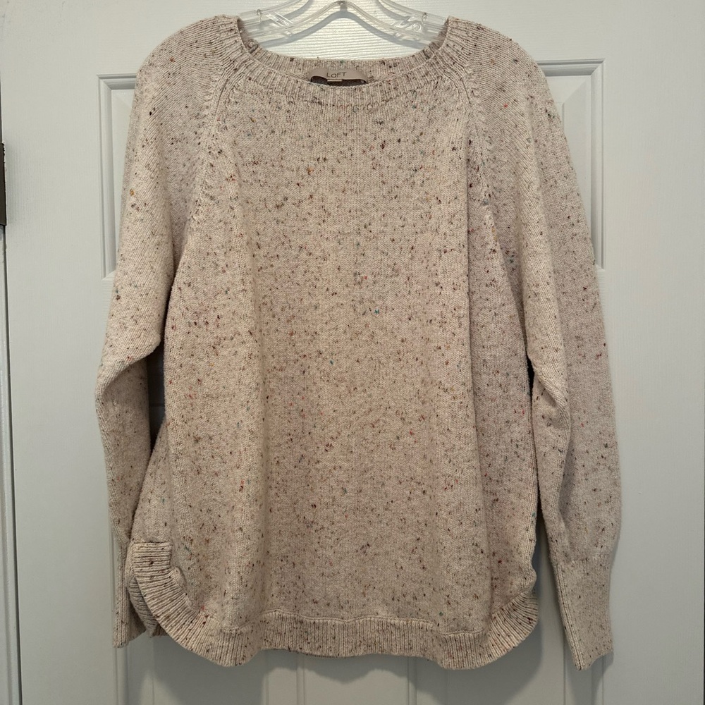 LOFT Speckled Sweater